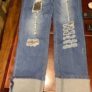 L&B Distressed Jeans with Sequins
